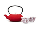 40 fl oz. Teapot Yantai Red